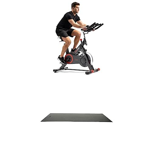 Smart Indoor Cycling Bike mit Bluetooth, 44 lb Schwungrad, SunnyFit App & Bodenmatte