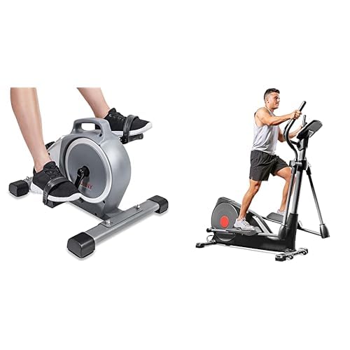 Sunny Health & Fitness Mini-Heimtrainer 16 Widerstandsstufen, flüsterleise für Schreibtisch