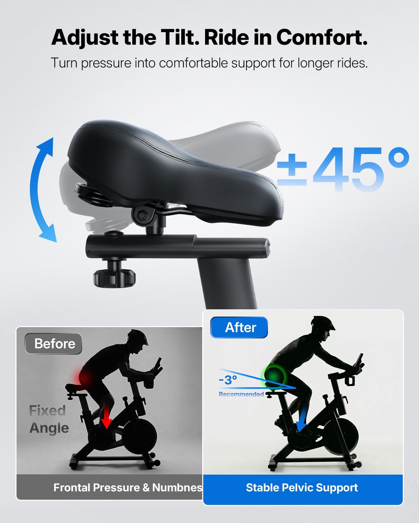 MERACH Heimtrainer Fahrrad leise – Indoor Cycling Bike mit App, 136kg Belastbarkeit, Tablethalter