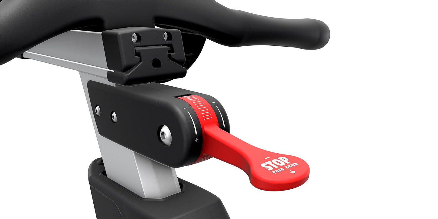 Life Fitness IC4 Indoor Cycle – Premium Heimtrainer mit 155mm Q-Faktor & Riemenantrieb